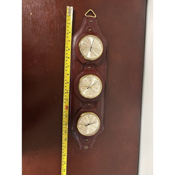 Vintage Pico Bello Weather Station German Barometric Temperature Hydrometer MCM - Picture 8 of 16